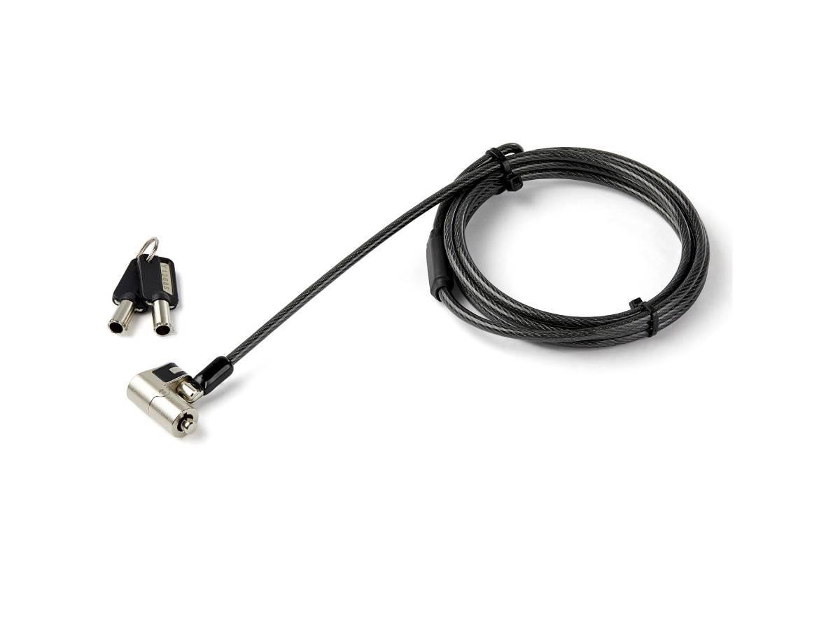 Verrou ordinateur StarTech ‑ 3-en-1, câble 2 m, à clé