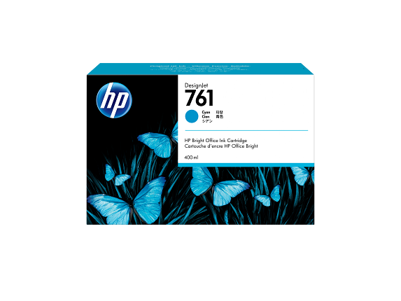HP 761 cartouche d'encre DesignJet cyan, 400 ml
