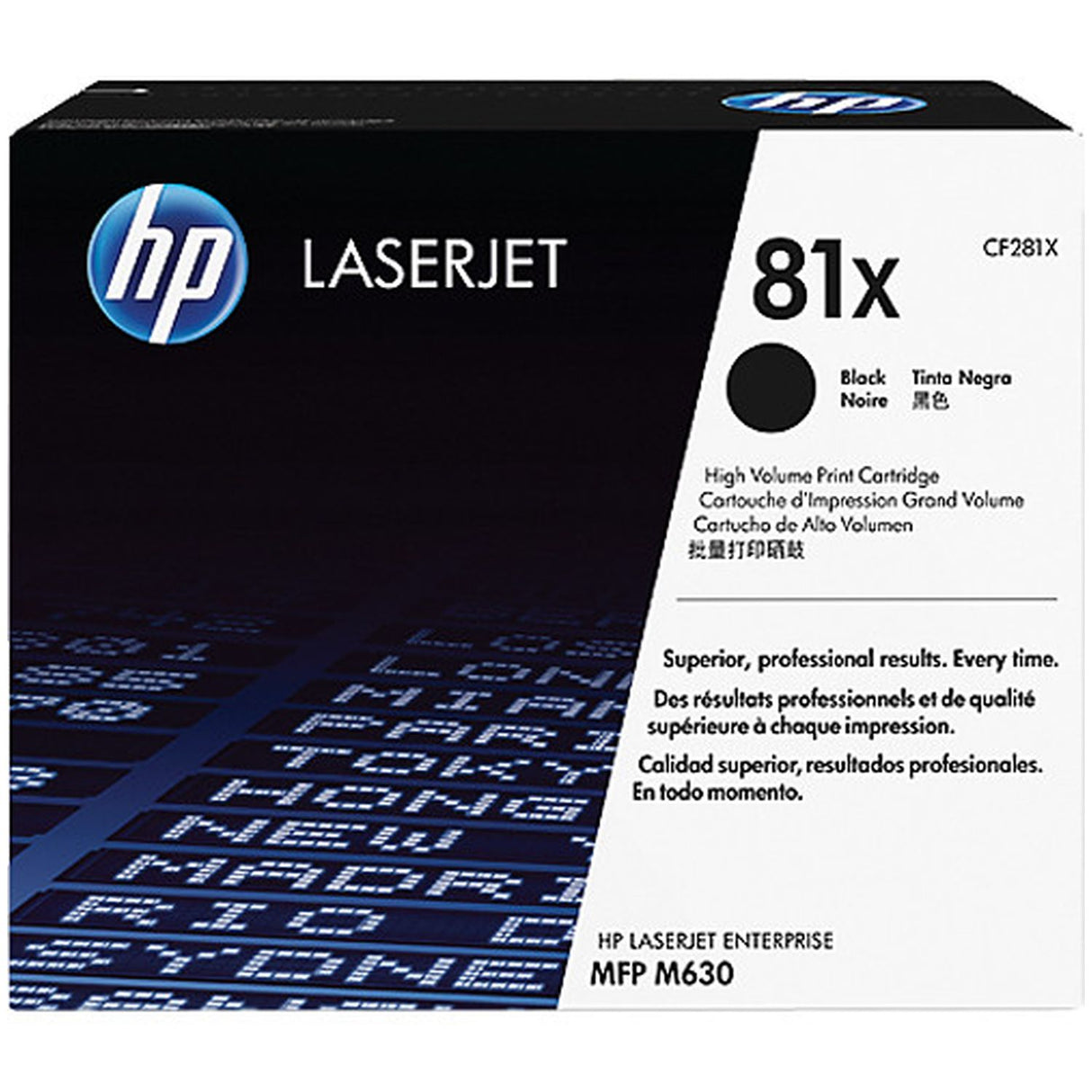 HP 81X toner LaserJet noir authentique grande capacité