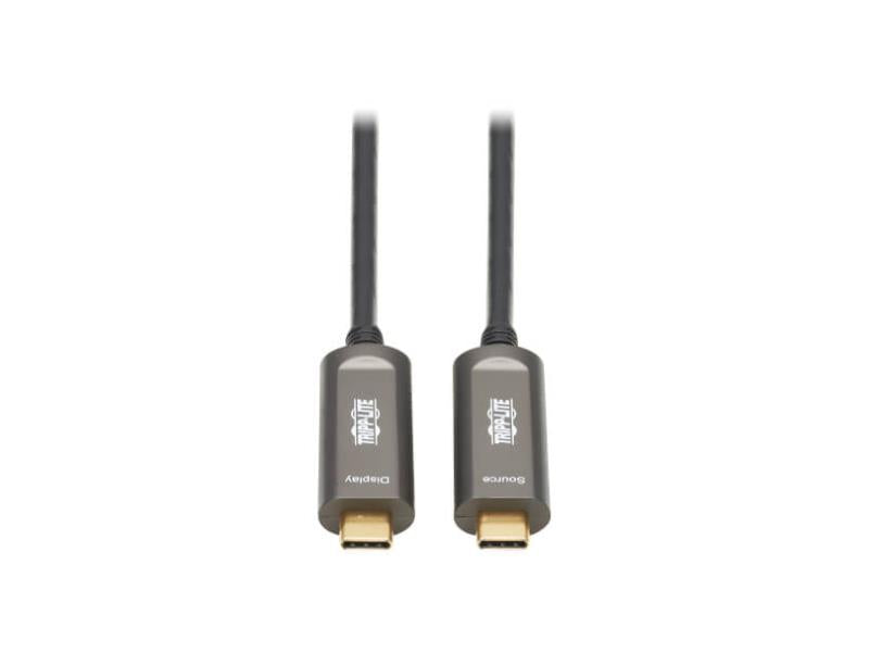Tripp Lite USB-C Cable - AOC Fiber Optic, 4K 60 Hz HDR, 15 m