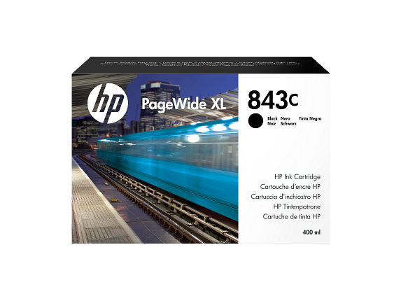 HP 843C cartouche d'encre PageWide XL noir, 400 ml
