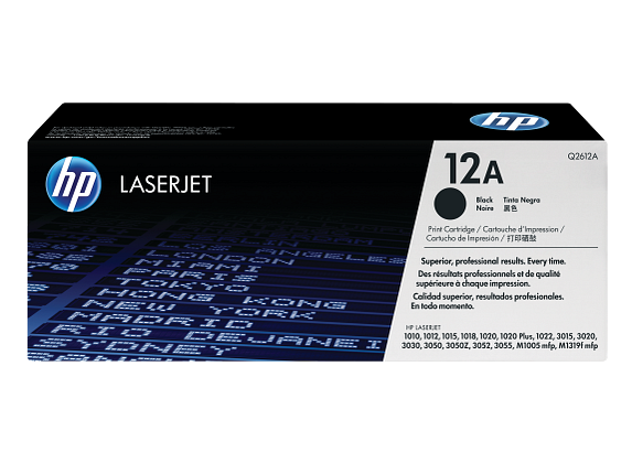 HP 12A toner LaserJet noir authentique