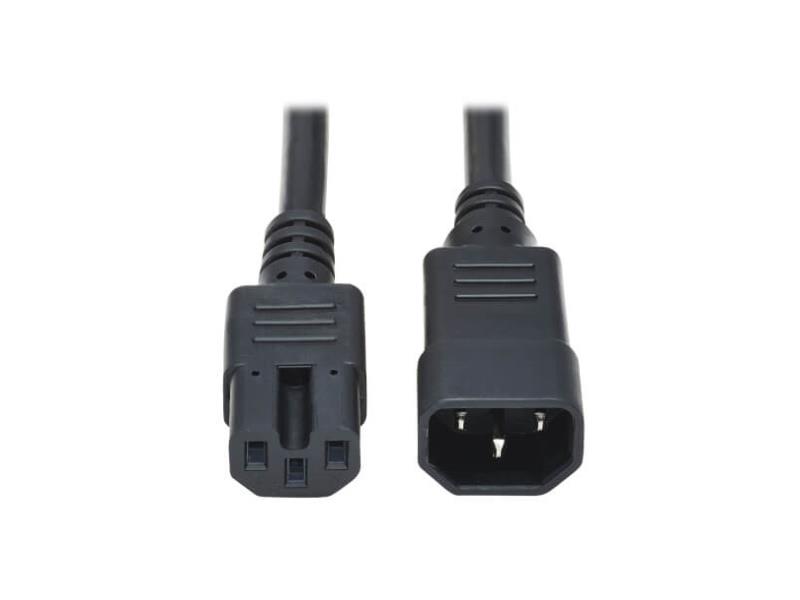 Câble d'alimentation Tripp Lite ‑ C14 vers C15, robuste, 15A, 14 AWG, 2 pi