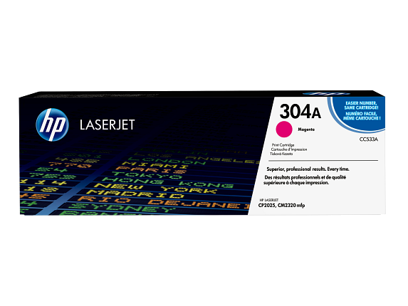 HP 304A toner LaserJet magenta authentique