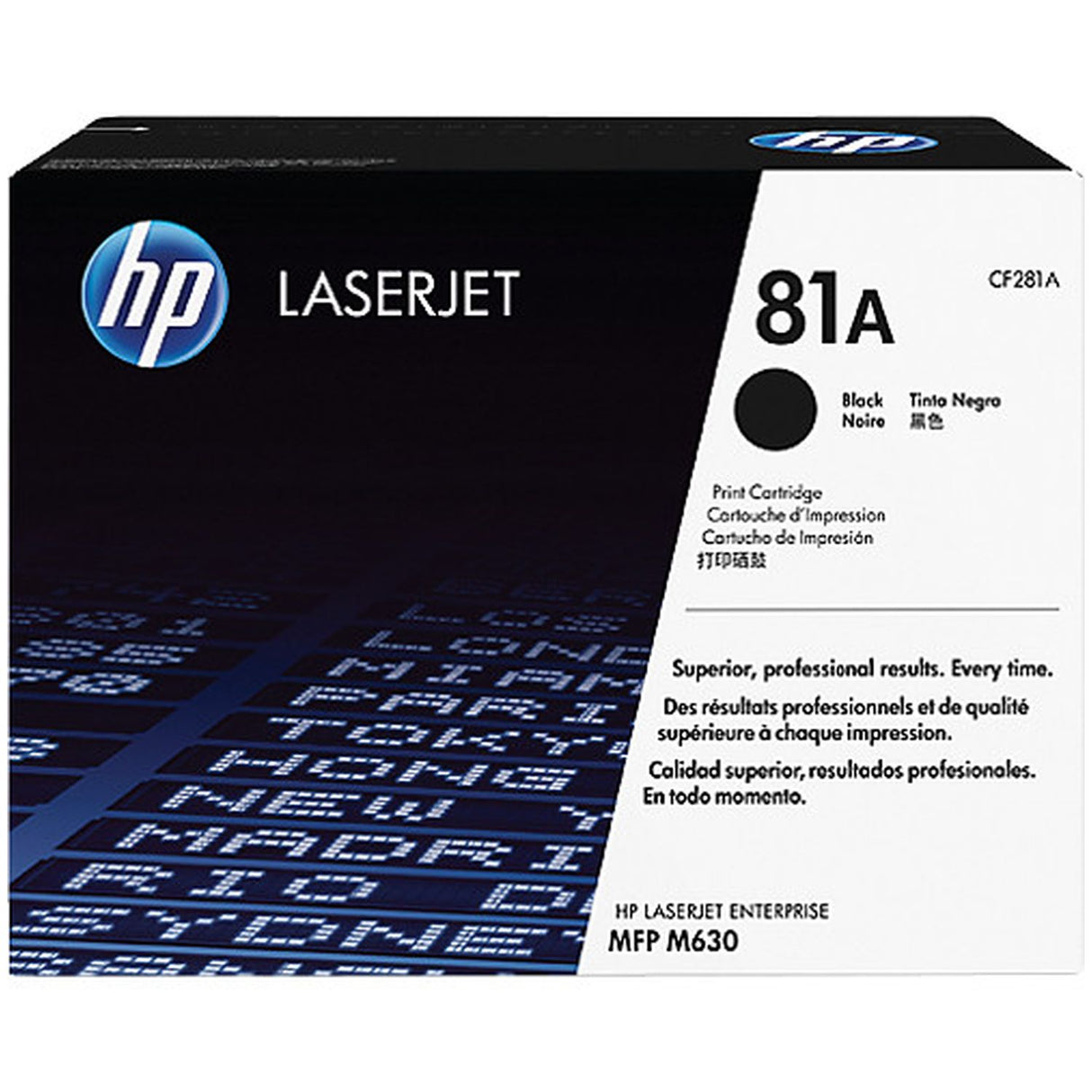HP 81A toner LaserJet noir authentique