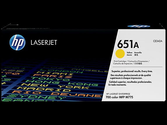 HP 651A toner LaserJet jaune authentique