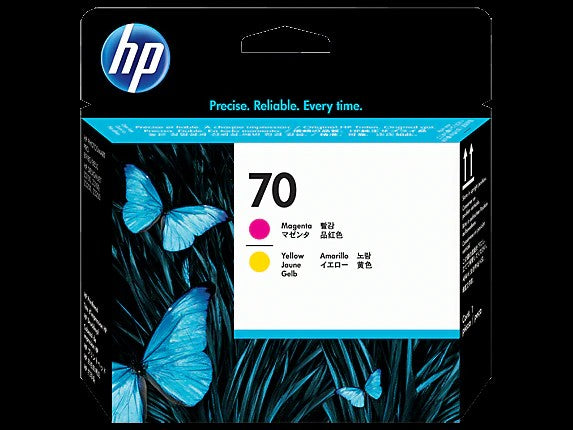 HP 70 tête d'impression DesignJet magenta et jaune