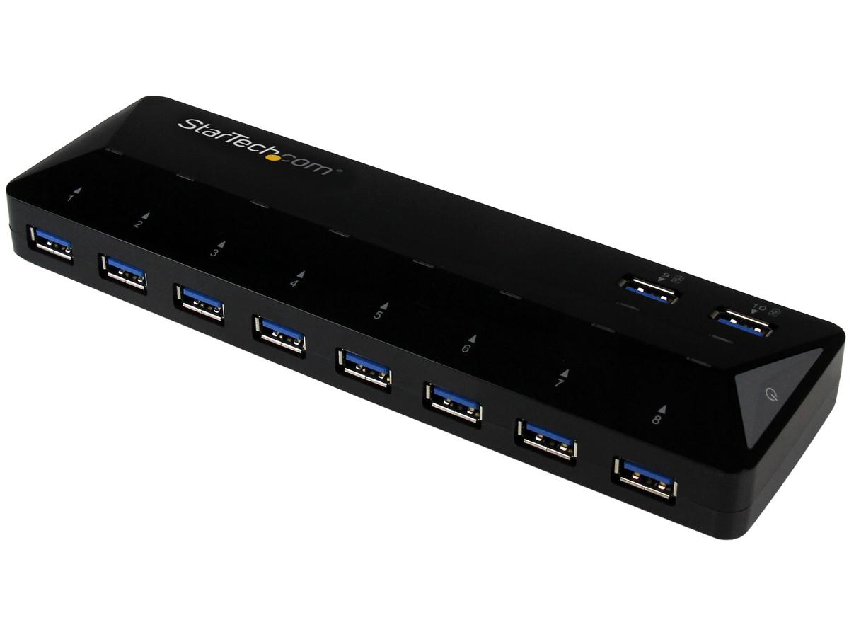 Hub USB StarTech ‑ 10 ports USB 3.0, 5 Gbit/s, avec charge
