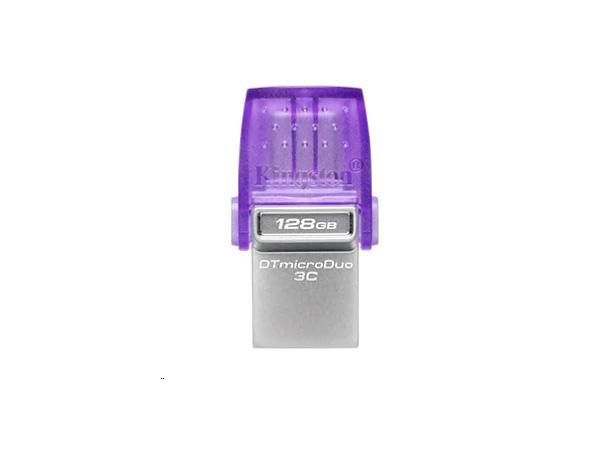 Kingston MicroDuo 3C USB Drive - 128GB, Dual USB-A/USB-C, 200MB/s