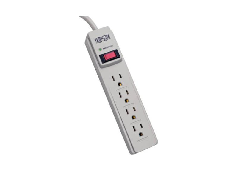 Parasurtenseur Tripp Lite ‑ 4 prises, 4 pi, 120V, disjoncteur