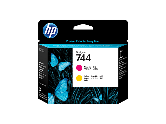 HP 744 tête d'impression DesignJet magenta/jaune