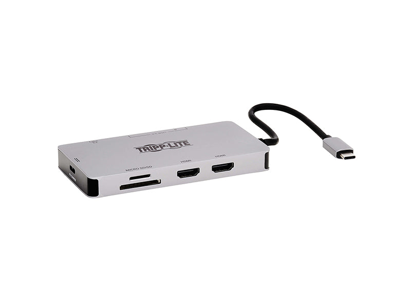 Tripp Lite USB-C Dual Monitor Dock – 4K 60Hz HDMI, GbE