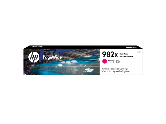 HP Cartouche d’encre magenta PageWide 982X grande capacité authentique