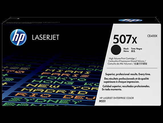 HP 507X toner LaserJet noir grande capacité authentique
