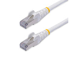 StarTech Cat8 S/FTP 25G/40G Network Cable, 3 ft, White, 100W PoE