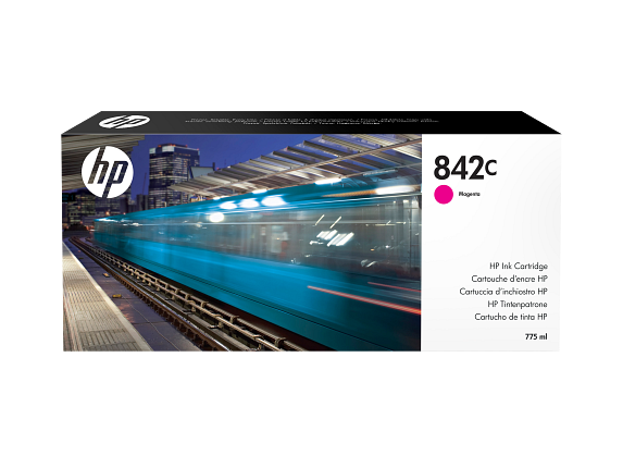 HP 842C cartouche d'encre PageWide XL magenta, 775 ml