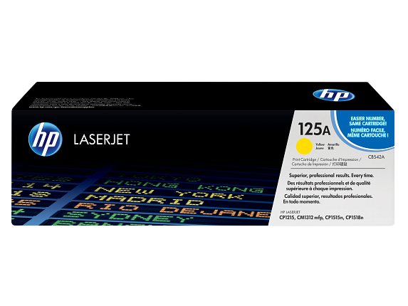 HP 125A toner LaserJet jaune authentique