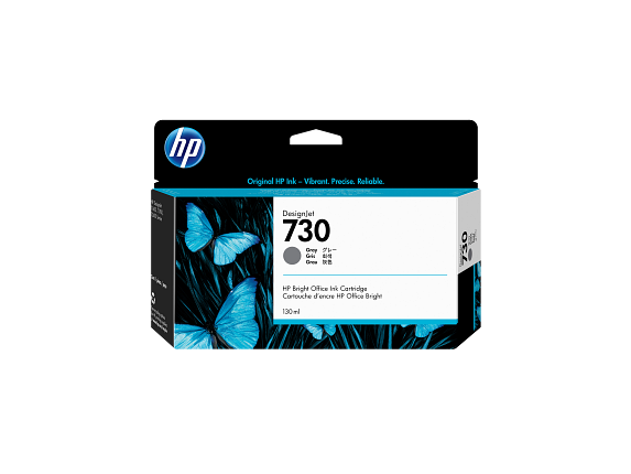 HP Cartouche d’encre 730 DesignJet gris, 130 ml