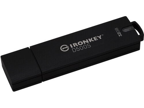 Kingston IronKey D500S USB Flash Drive - 32GB, FIPS 140-3 Encrypted, AES-256