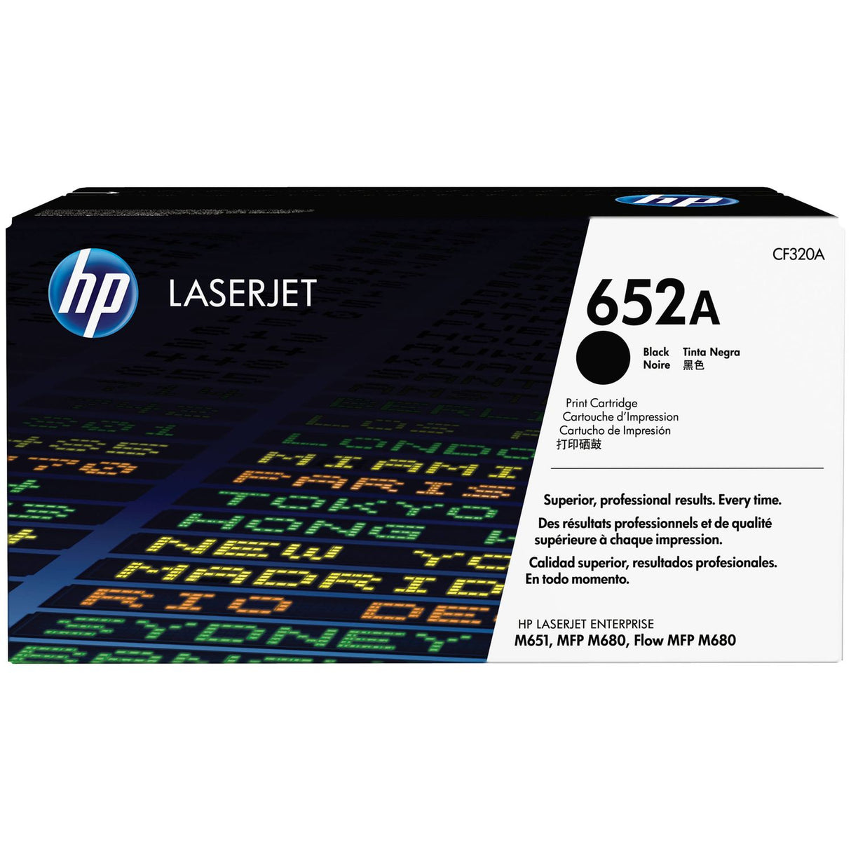 HP 652A toner noir LaserJet authentique