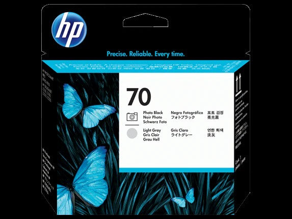 HP 70 tête d'impression DesignJet noir photo et gris clair