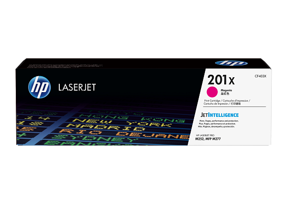 HP 201X toner LaserJet Magenta grande capacité authentique