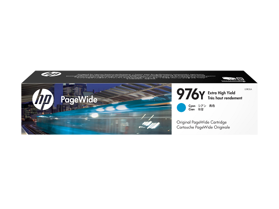 HP 976Y cartouche PageWide Cyan grande capacité authentique