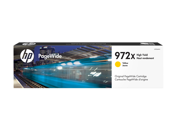 HP 972X cartouche PageWide grande capacité authentique, jaune