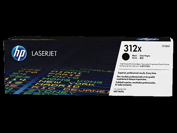 HP Cartouche 312X toner Noir LaserJet à rendement élevé