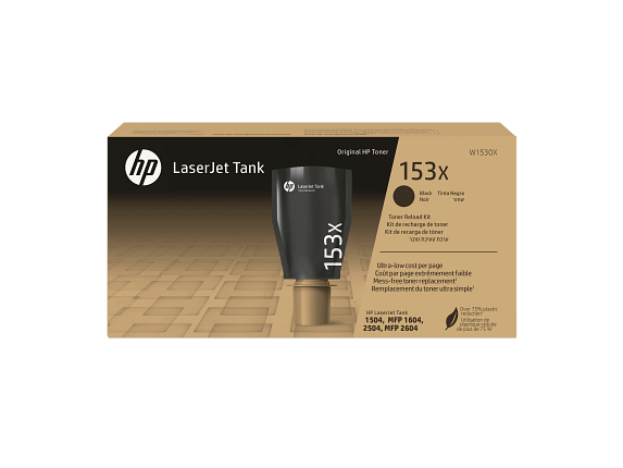 HP Kit de recharge de toner 153X authentique LaserJet Tank, noir