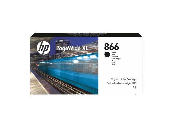 HP Cartouche d’encre 866 PageWide XL, noir, 1 litre