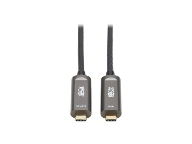 Tripp Lite USB-C Cable - AOC Fiber Optic, Backward Compatible, 10m
