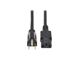 Câble d'alimentation Tripp Lite ‑ NEMA 5-15P vers C13, 10A, 18 AWG, 1 pi, noir