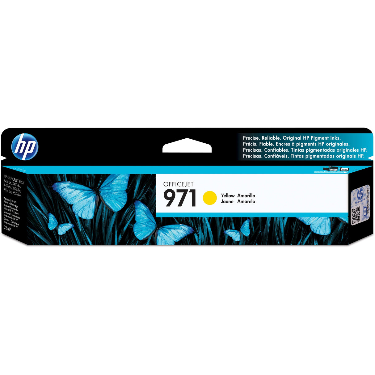 HP 971 cartouche d'encre jaune authentique