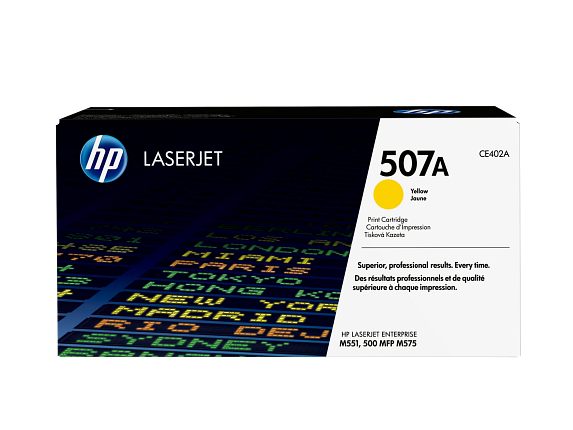 HP 507A toner LaserJet jaune authentique