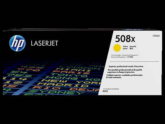 HP 508X toner LaserJet Jaune grande capacité authentique