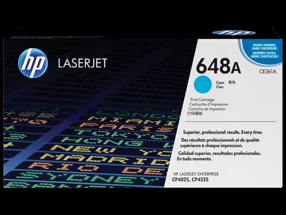 HP 648A toner LaserJet cyan authentique