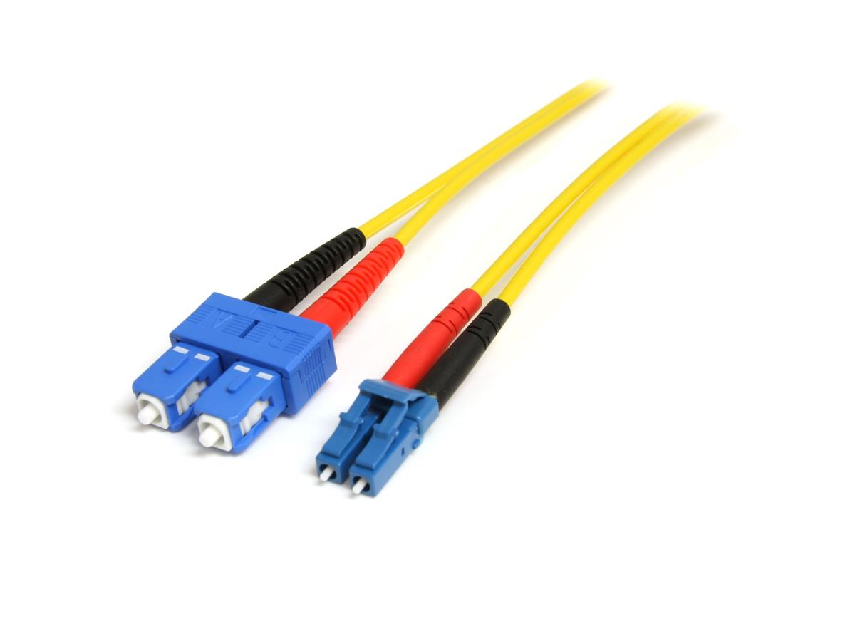 StarTech Fiber Optic Cable - LC/SC Single-Mode LSZH, 1 m