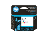 HP Ink Cartridge HP 67 Original Tri-colour Ink Cartridge - Original, cyan, magenta