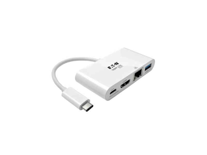 Tripp Lite USB-C to HDMI + USB-A + PD Charging Adapter, 1080p
