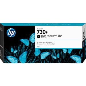 HP 730F Cartouche d'encre DesignJet, noir photo, 300 ml