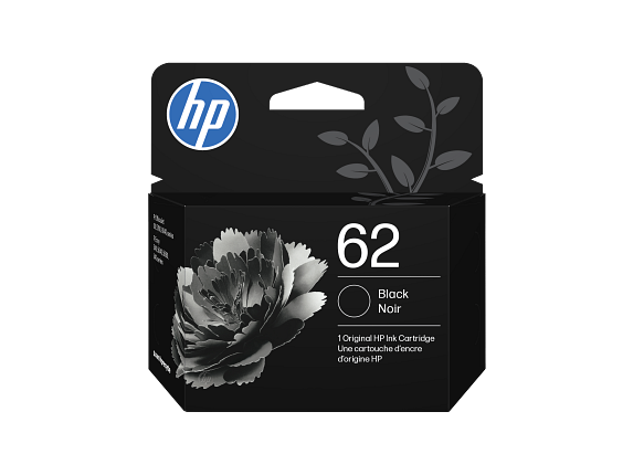 HP 62 pack de 2 cartouches authentiques d'encre noire / trois couleurs