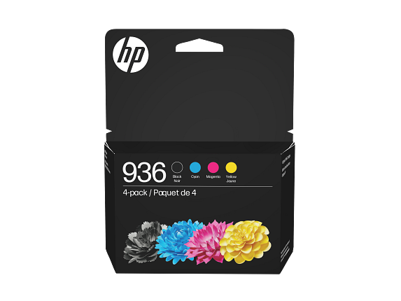 HP 936 Pack de 4 Cartouches Encre Authentiques CMJN