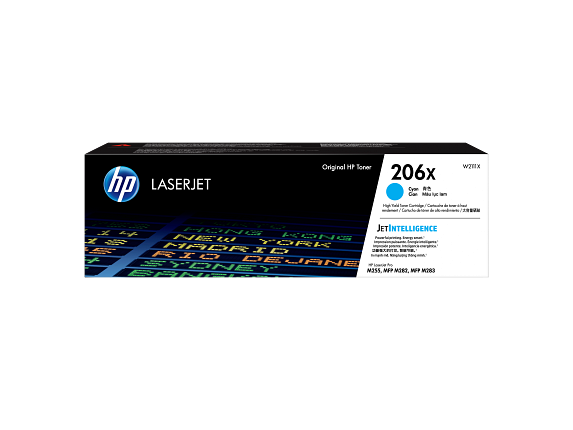 HP Toner cyan LaserJet 206X authentique grande capacité