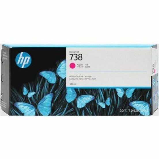 HP Cartouche d’encre DesignJet 738M, magenta, 300 ml