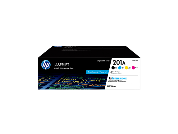 HP 201A Pack de 4 cartouches de toner noir grande capacité LaserJet authentiques