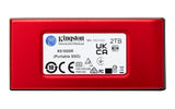 Disque SSD externe Kingston XS1000 ‑ 2 To USB 3.2 Gen 2, portable, rouge