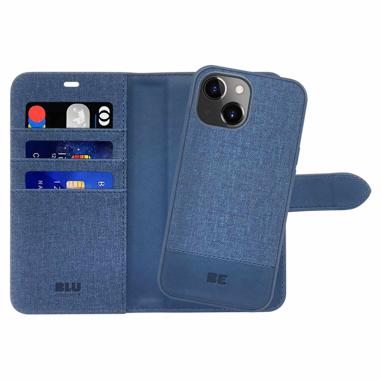 Étui Folio 2-in-1 MagSafe Bleu Lazuli pour iPhone 17e/16e/15/14/13