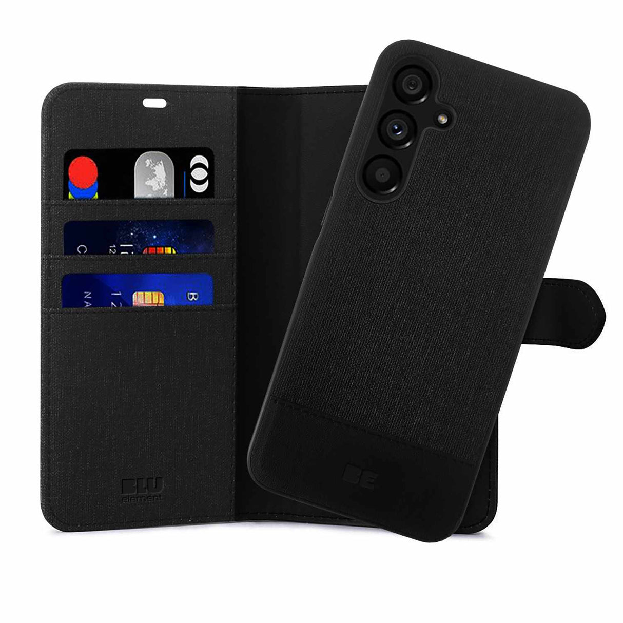 Black 2-in-1 Folio Case for Samsung Galaxy S25 FE