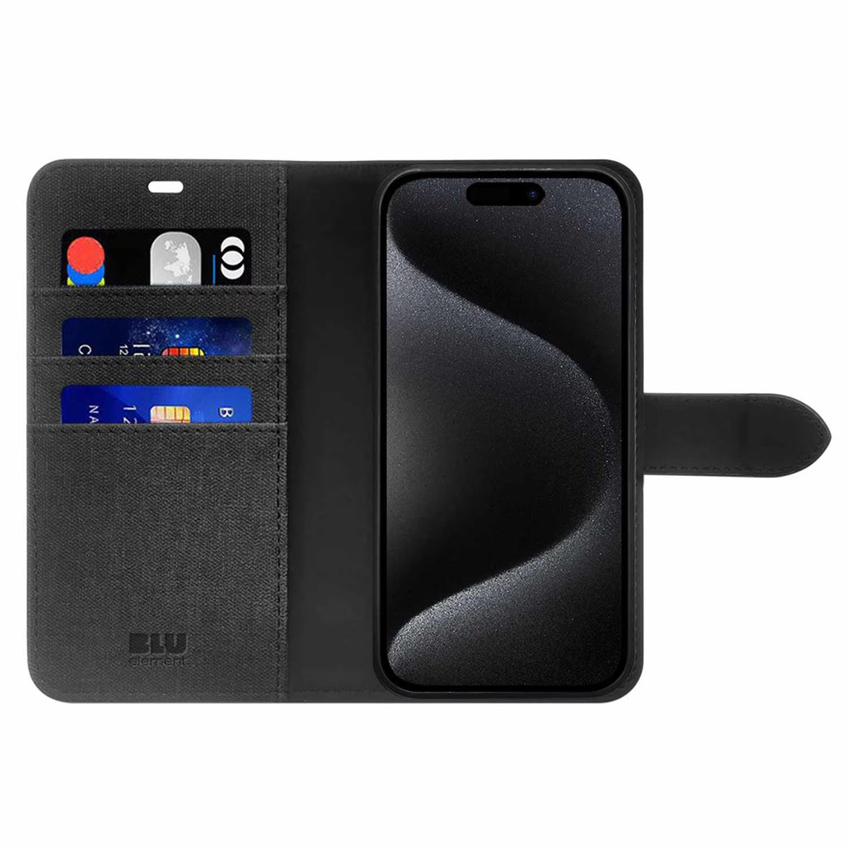 Étui Folio 2-in-1 Noir pour iPhone 16